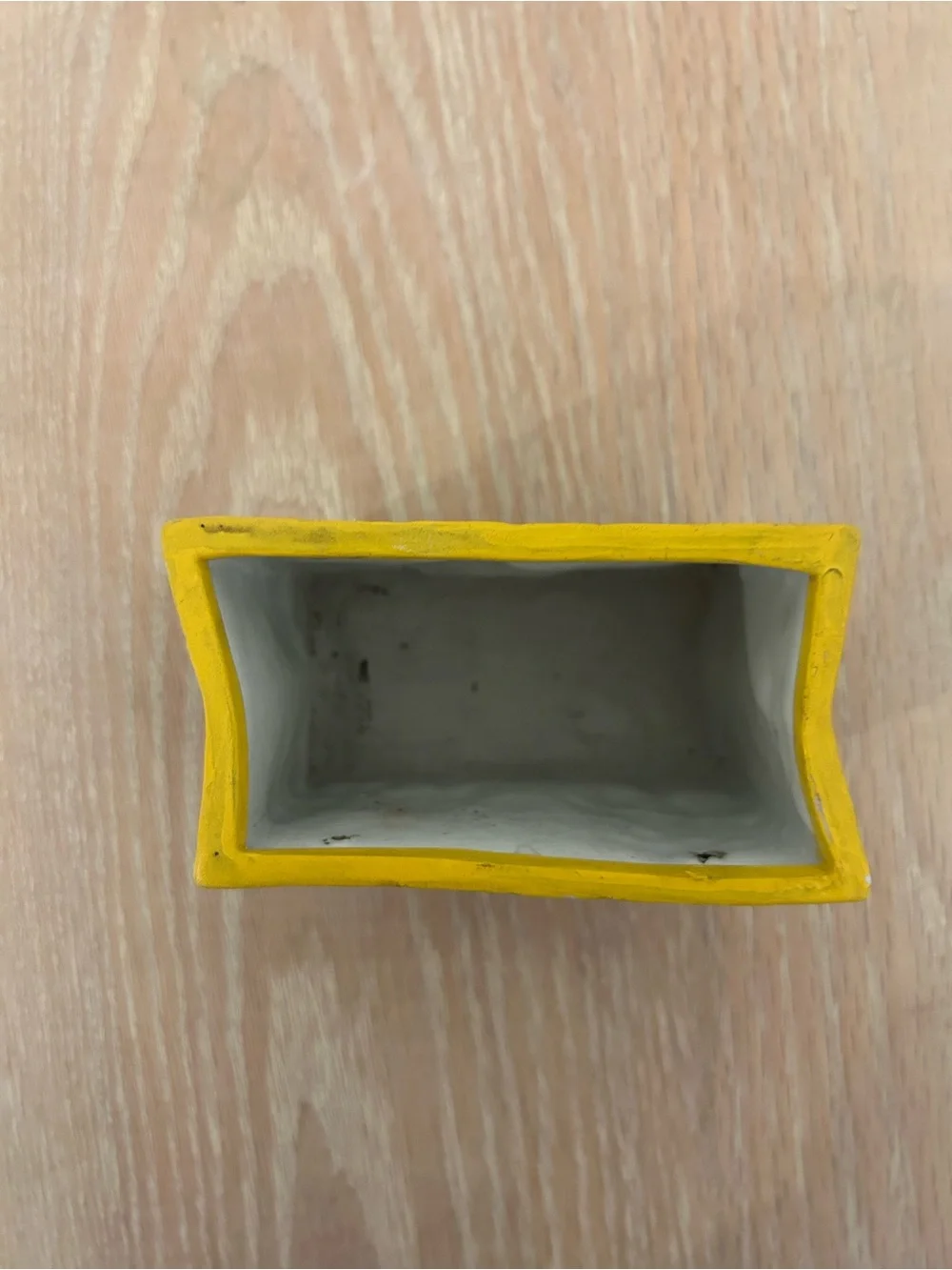 Hand-Painted Ceramic Rooster Planter in Yellow and Multicolor